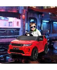 Qaba Land Rover Licensed 12V Kids Ride on Car w/ Soft Start,