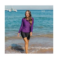Calypsa Women's Mid-Thigh Swim Shorts