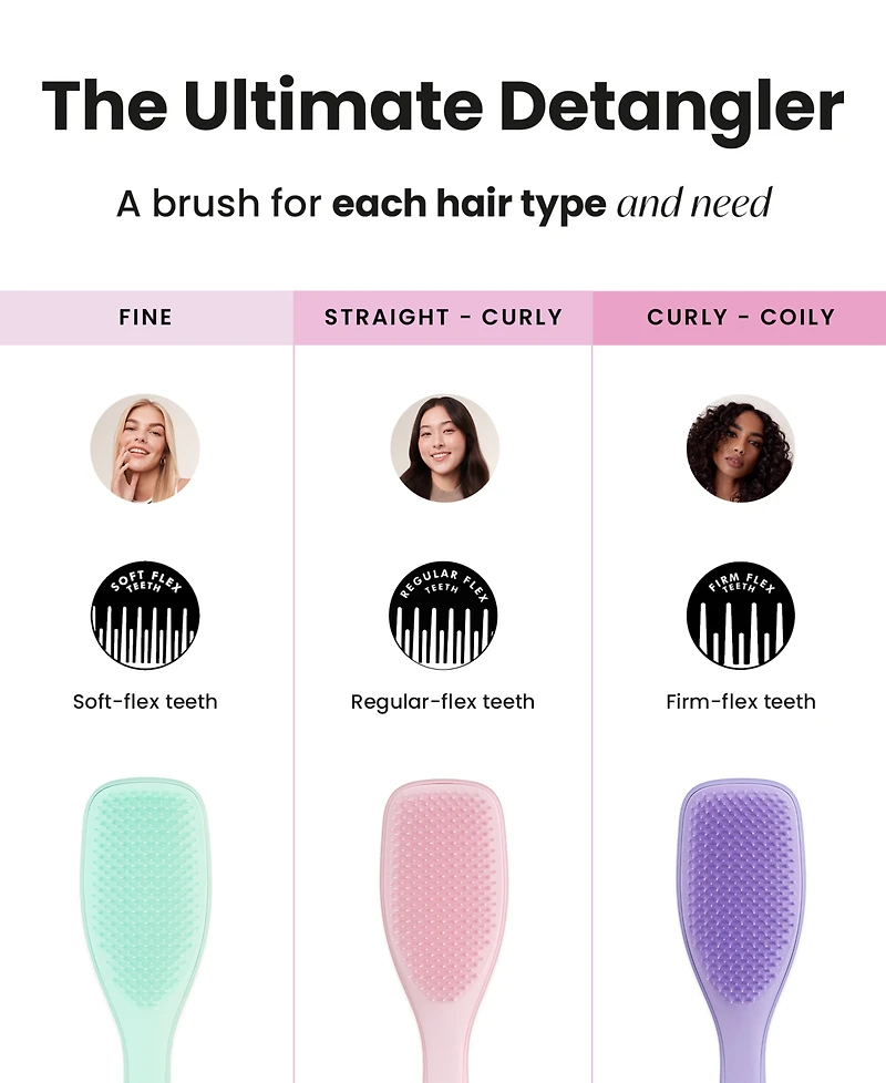 Tangle Teezer Naturally Curly Detangling Brush for 3c-4c Hair