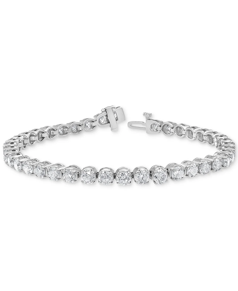 Diamond Link Bracelet (8 ct. t.w.) in 14k White Gold