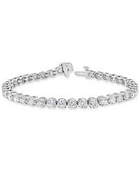 Diamond Link Bracelet (8 ct. t.w.) in 14k White Gold