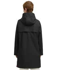 Hunter Women's Rubberized Water-Repellent Long Rain Jacket