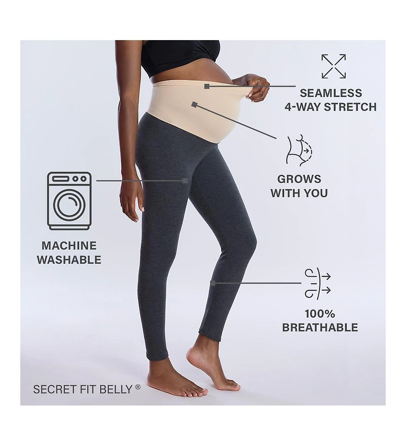 Motherhood Maternity Maternity Basic Secret Fit Belly Crop Leggings - Motherhood