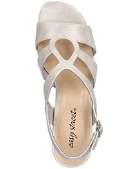 Easy Street Women's Zella Kitten Heel Sandals