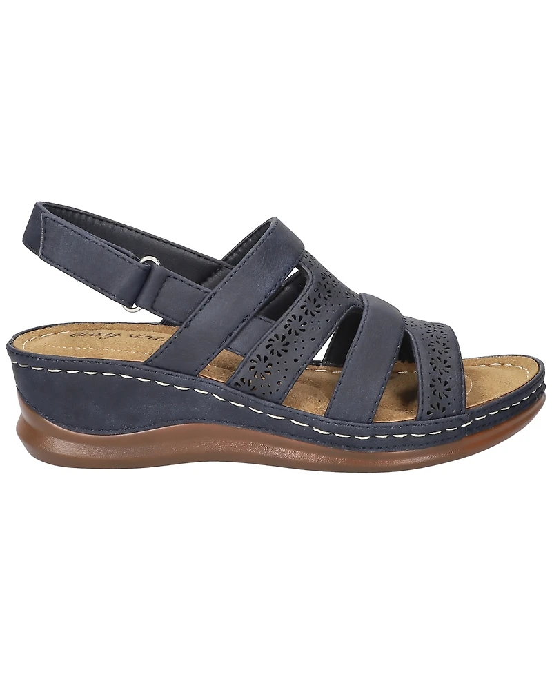 Easy Street Women's Alexi Slingback Wedge Sandals