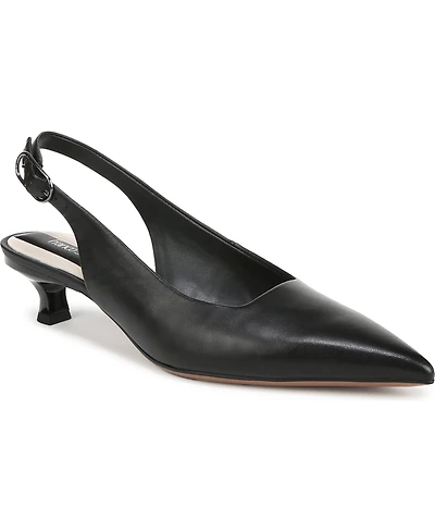 Franco Sarto Women's Marlow Pointed Toe Slingback Kitten Heel Pumps