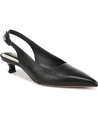 Franco Sarto Women's Marlow Pointed Toe Slingback Kitten Heel Pumps
