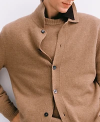 Mango Men's Slim-Fit Knit Wool-Blend Cardigan