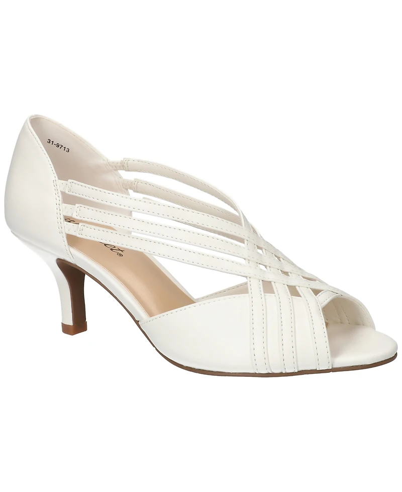 Easy Street Women's Oceana Peep Toe Pumps