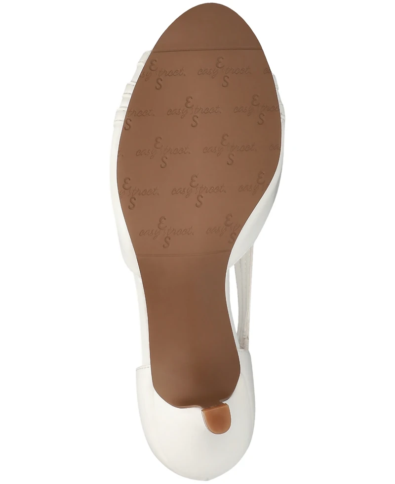 Easy Street Women's Oceana Peep Toe Pumps