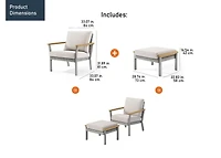 Sencillo 2 Piece Conversation Set