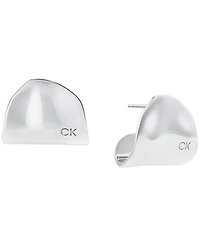 Calvin Klein Stainless Steel Elongated Curved Drop Earrings
