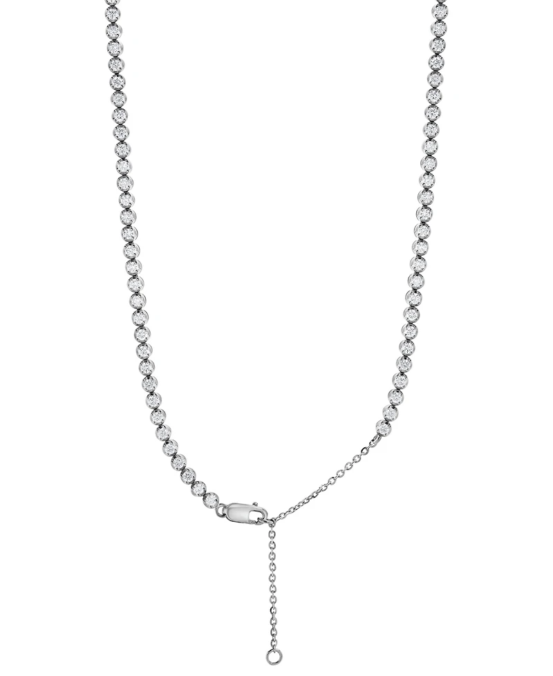 Diamond Tennis Necklace (4 ct. t.w.) in 14k White Gold, 16" + 2" extender