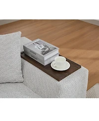 Streamdale Furniture 2 Piece Boucle Cloud Sofa Set, Upholstered Sofa Set, Modern 3 Seater and 2 Seater Sofa with Mdf End Table for Living Room, Apartm