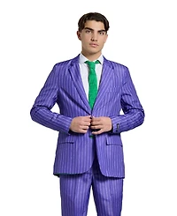 Suitmeister Men's Official Joker Costume Suit - Dc Comics Purple