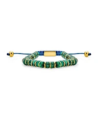Bling Jewelry Natural Stone Retro Chakra Bolo Bracelet Adjustable