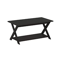 Furinno Simplistic 35.4" Space-saving Criss-Crossed Coffee Table Display Accent Table for Living Room&Home Decor