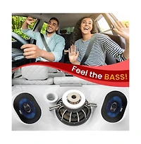 Pyle 5x7"/6x8" 300W 3-Way Car Speakers - Oem Fit (PL573BL)