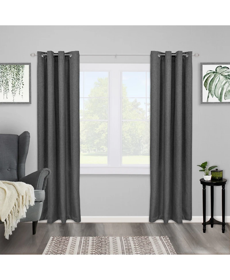 Kenney Tyrell 3/4" Decorative Curtain Rod - Fast Fit Easy Install for Light to Heavyweight Curtains