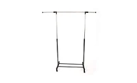 Slickblue Vertical & Horizontal Stretching Clothes Rack with Shoe Shelf