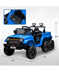 Qaba 12V Kids Electric Car w/ 2WD/4WD Switch, Remote Control, Camouflage