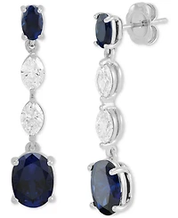 Grown With Love Lab Emerald (2-3/4 ct. t.w.) & Diamond (3/4 Drop Earrings 14k Gold (Also Ruby Sa