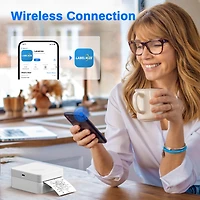 Sticker Printer, PM230 Mini Thermal Printer Bluetooth Portabel Sticker Maker with 3 Rolls of Paper, Print Pods Mini Printer with Multiple Templates fo