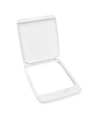 Rev-a-Shelf 35 qt. Trash Can Replacement Lid, White (Lid Only), Rv-35-lid-1