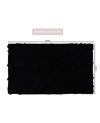 Home Weavers Bell Flower Bath Rug, 24" x 40"