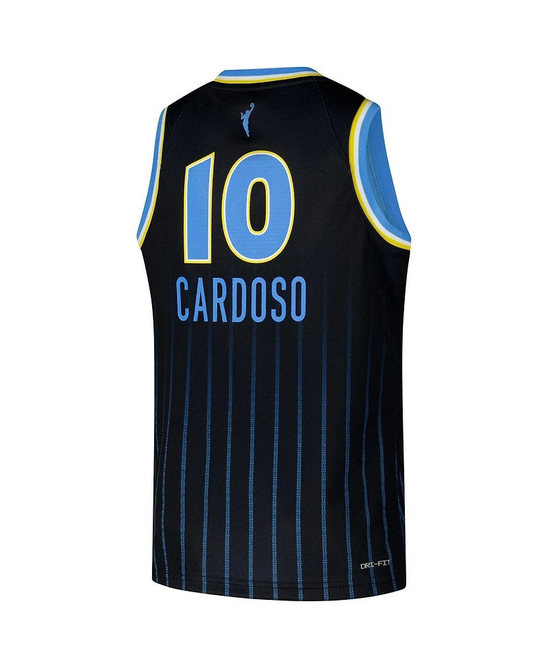 Nike Big Boys and Girls Kamilla Cardoso Black Chicago Sky 2024 Wnba Draft Explorer Edition Victory Player Jersey