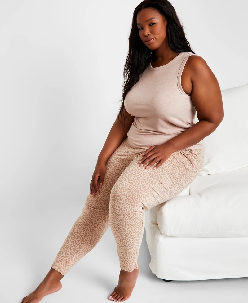 State of Day Women's Ribbed High-Neck Sleep Tank Xs-3X, Exclusively at Macy's