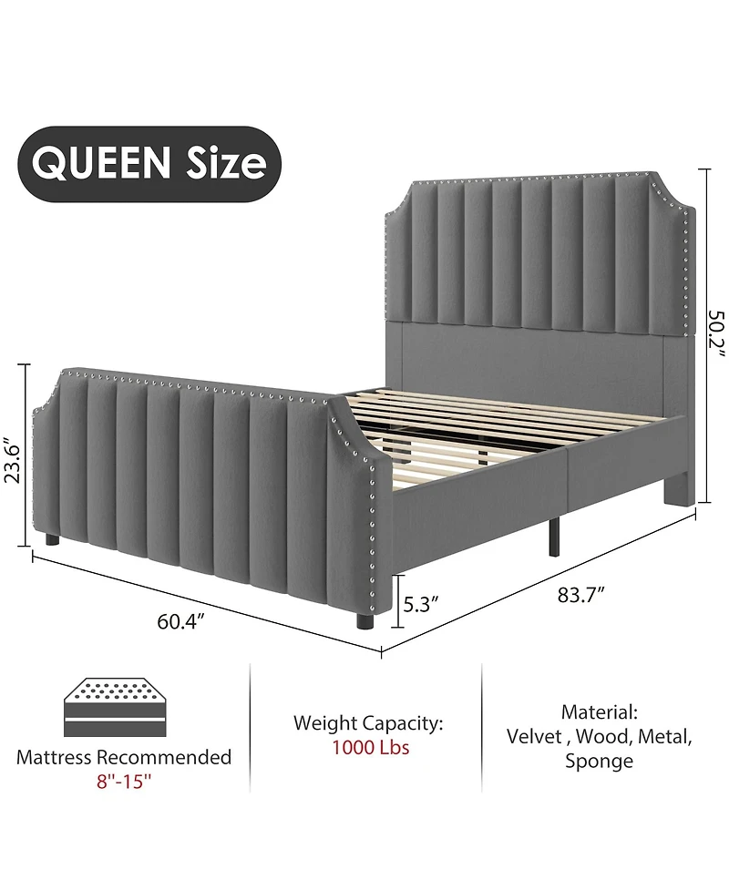gaomon Queen Size Bed Frame