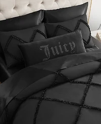 Juicy Couture Silver-Tone Rhinestone Decorative Pillow, 16" x 36"