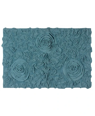 Home Weavers Bell Flower Bath Rug, 21" x 34"
