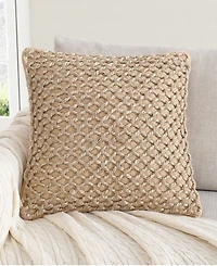 Boho Living Jada Jute Decorative Pillow, 20" x