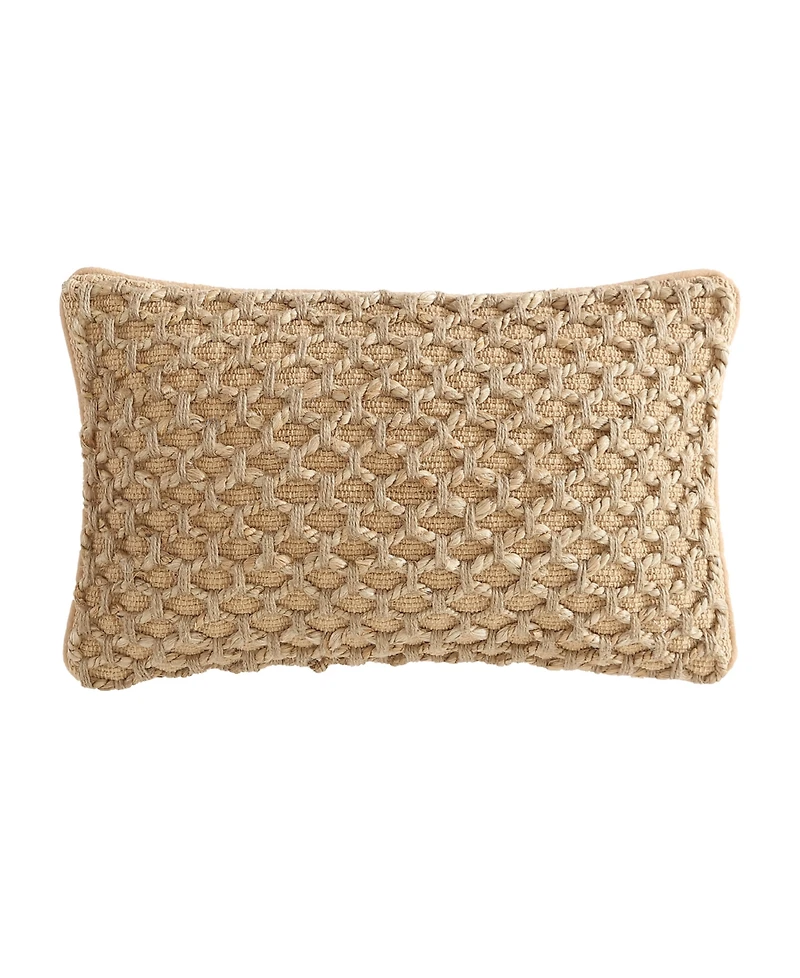 Boho Living Jada Jute Decorative Pillow, 12" x 20"