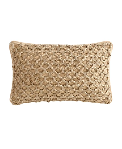 Boho Living Jada Jute Decorative Pillow, 12" x 20"