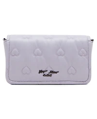 Betsey Johnson Heart Quilted Crossbody Bag