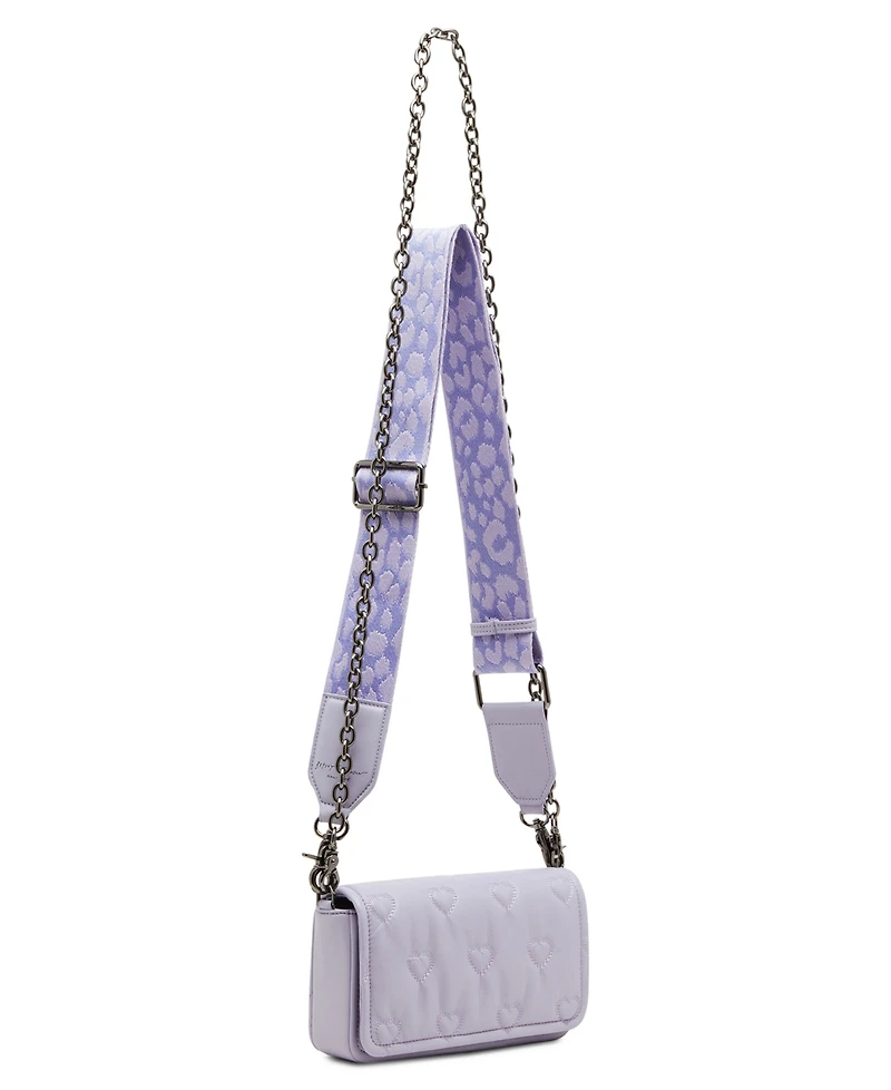 Betsey Johnson Heart Quilted Crossbody Bag