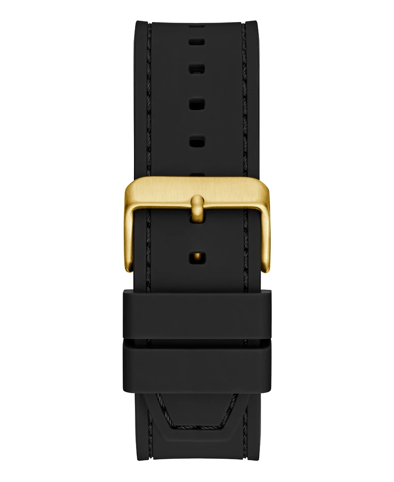 Guess Men's Analog Black Silicone Watch, 42mm