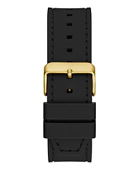 Guess Men's Analog Black Silicone Watch, 42mm