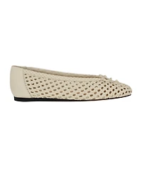 Calvin Klein Women's Zatoria Woven Ballet Flats