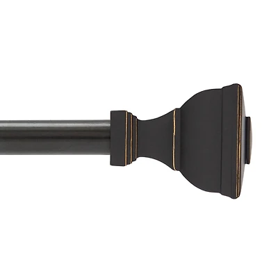 Kenney Mavis 5/8-Inch Decorative Curtain Rod for Stylish Window Treatments