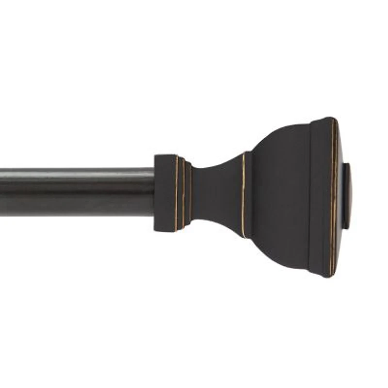 Kenney Mavis 5/8-Inch Decorative Curtain Rod for Stylish Window Treatments