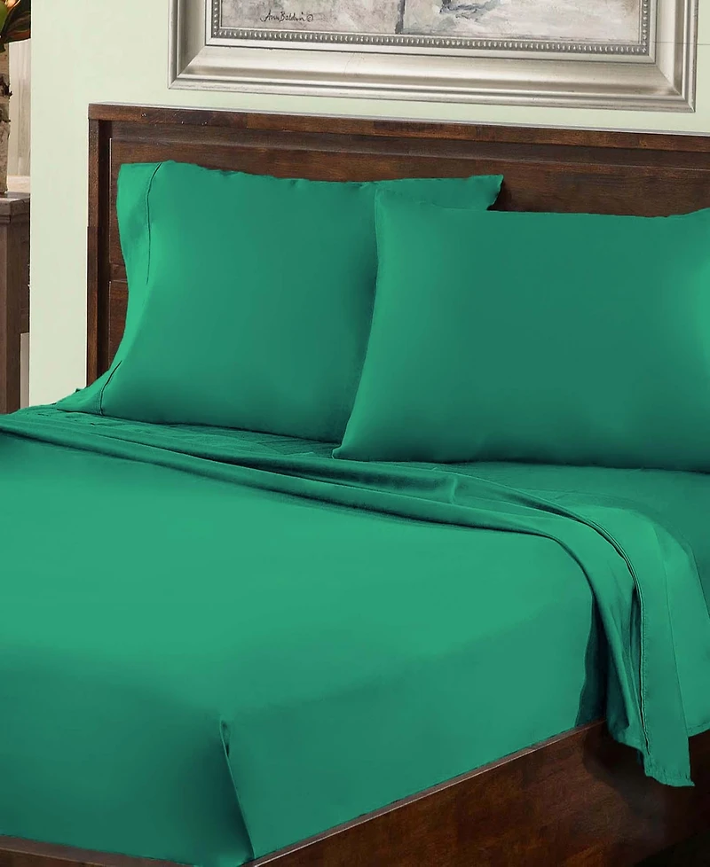 Superior 800 Thread Count Cotton Solid Deep Pocket Bed Sheet Set, California King