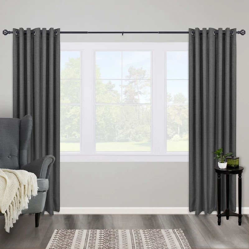 Kenney Mary 1-Inch Premium Decorative Curtain Rod for Stylish Window Treatments