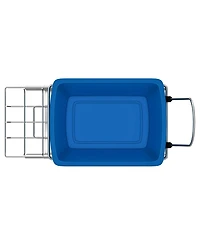 Rev-a-shelf Pullout Trash Can 35 qt. for Kitchen Cabinets, Blue, Rv-12KD-22C-S