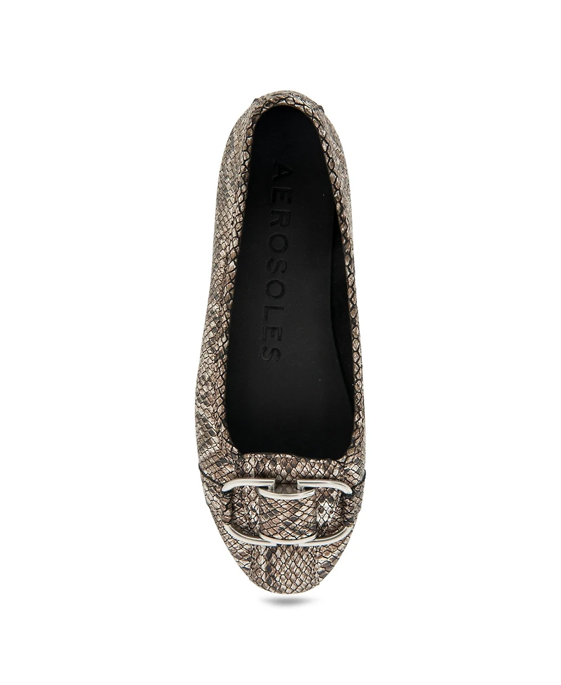 Aerosoles Women's Bentley Buckle Flats - Faux Leather