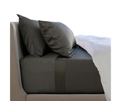 Cariloha Resort 4-Piece Sateen Sheet Set |Coconut Milk | Cal King | Viscose Material | Thermal-Regulating, Extra Soft Cooling Sheets