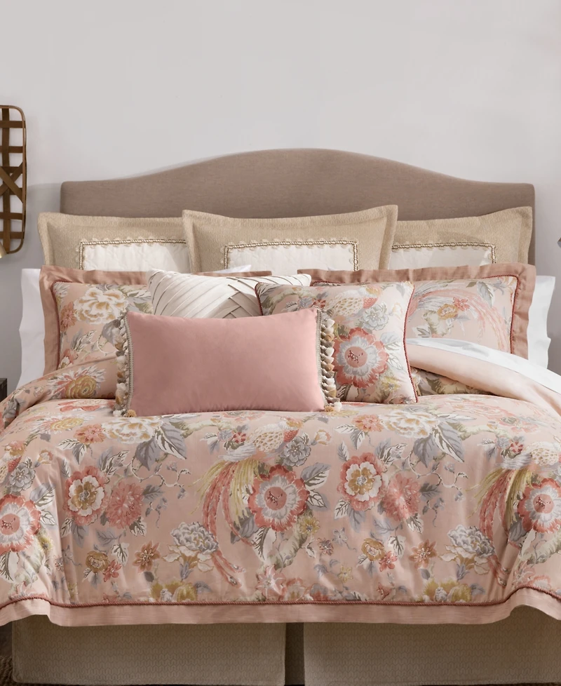 Rose Tree Audrey Pleated Velvet Decorative Pillow, 20" x 20"